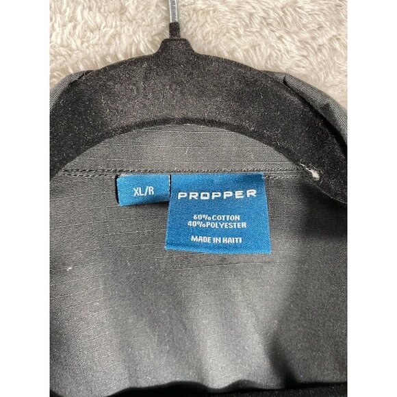 Men’s Black Utility Military Jacket – Tactical Cargo Style – Size XLR - Picture 6 of 14